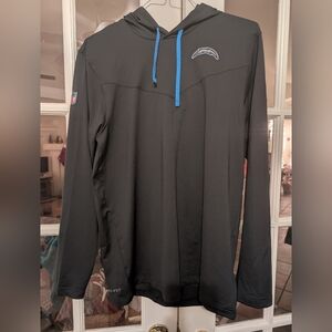 Men's Nike Hooded Long Sleeve Dri Fit Shirt Los Angeles Chargers NWT